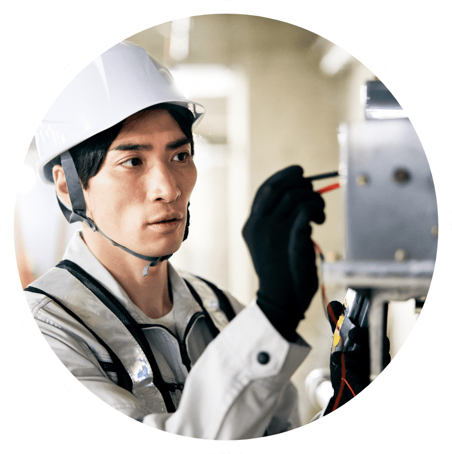 資格を持つプロの電気工事士が対応